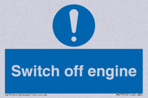 Switch off engine